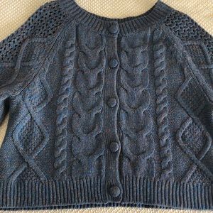 Anthropologie wool knit boxy sweater